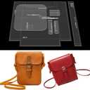 RIVEENY Shoulder Bag - Acrylic Leather Pattern Templates for Satchel, Bucket Bag (AAB-272)