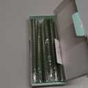 Tobeape 12 Pack Sage Green Taper Candles, 10 Inch Tall Unscented Dripless Candlesticks, 8 Hour Burning Smokeless Spiral Wax Tapered Candlesticks for Home Dcor Spring St. Patrick's Day Dinner Wedding