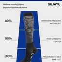 6 Pairs Compression Socks for Women Men 15-20 mmhg Knee High, Womens Compression Socks Compression Stockings for Women Men (Watermelon, S/M)