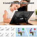 Rechargeable A3 Light Pad for Diamond Painting with Padded Case,Light Board with Stand,3 Colors Stepless Dimmable and 6 Levels of Brightness Light Box for tracing,Drawing,Sketching,Animation