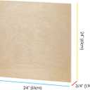 MEEDEN Unfinished Wood Canvas Board: 3/4 Deep 24x24 Wooden Canvas Panel Pack of 2 - Blank Cradled Wood Art Board for Painting