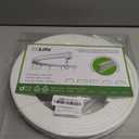 KXLife Flexible Bendable Ceiling Curtain Track (16 ft), Track Curtains Ceiling Mount with Track Curtain System, Ceiling Track Room Divider, Curtain Rods for Ceiling, Ceiling Curtain Rail (White)