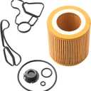 Engine Oil Filter Housing Gasket Cooler Seal Kit Compatible With BMW Vehicle X1 X3 X5 N26 N52 N54 N56 E60 E90 E91 128i 135i 328i 328xi 330i 330xi 335i 335is 335xi 530i 535i 535xi Replace# 11427566327