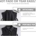 Denim Fake Collar for Women, Black Denim Collars for Women Fashionable Lady Fake Sweater Detachable Dickey Removable Choker Blouse Top for Girls Decorative Favors Valentine's Day (Black)