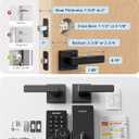 Philips WiFi Keypad Door Lock with Handle, Built-in WiFi, APP Remote Control, Voice & Fingerprint Unlock, Smart Locks for Front Door with Auto Lock, Digital Front Door Lock Set, Keyless Entry Deadbolt