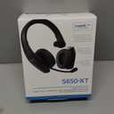 BlueParrott S650-XT Bluetooth Wireless Headphones 96% Noise Canceling Over Head Trucker Headset with Mic, 2-in-1 Convertible Stereo to Mono with ANC, IP54-Rated Protection, 36 hrs. Talk Time, Black