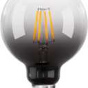 ONEWISH LED Globe Bulb, Warm White 300LM 2700K 4W, 35W Equivalent, E26 Base, Edison Light Bulb for Home Decor, 1 Pack (Black)
