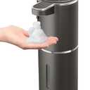 Gotofine Automatic Foaming Soap Dispenser,4-Level Adjustable Foam, Wall Mount, USB Rechargeable,12.8oz/ 380ml,Touchless Hand & Dish Soap Dispenser for Bathroom, Kitchen,Hotel, Restaurant