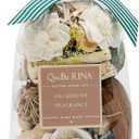 Qingbei Rina Spring Potpourri Bags,Jasmine Scented Potpourri Bowl Filler,White Decorative Dried Flowers, Home Fragrance Sachet of Petal,Vase Bathroom Decor,10oz