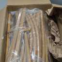 Arch Backdrop Stand and Cover Set (7.2ft,6.6ft,6ft) Metal Arch Frame Stand Gold, Wedding Birthday Party Baby Shower Graduation (White, 7.2Ft+6.6Ft+6Ft)