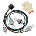 22787445 Rear Tail Light Lamp Socket & Wiring Harness w/ 4 Bulbs Fit for Chevy Suburban 1500 2500 Tahoe 2007-2014#15803480 25862711 1pcs