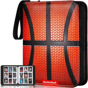 RONMONG Basketball Card Binder,2025-2026 Sports Trading Card with Sleeves Holder Album,990 Pockets Basketball Card Holder Sheets Display Storage Protectors for Collectors Boys and Girls Gift