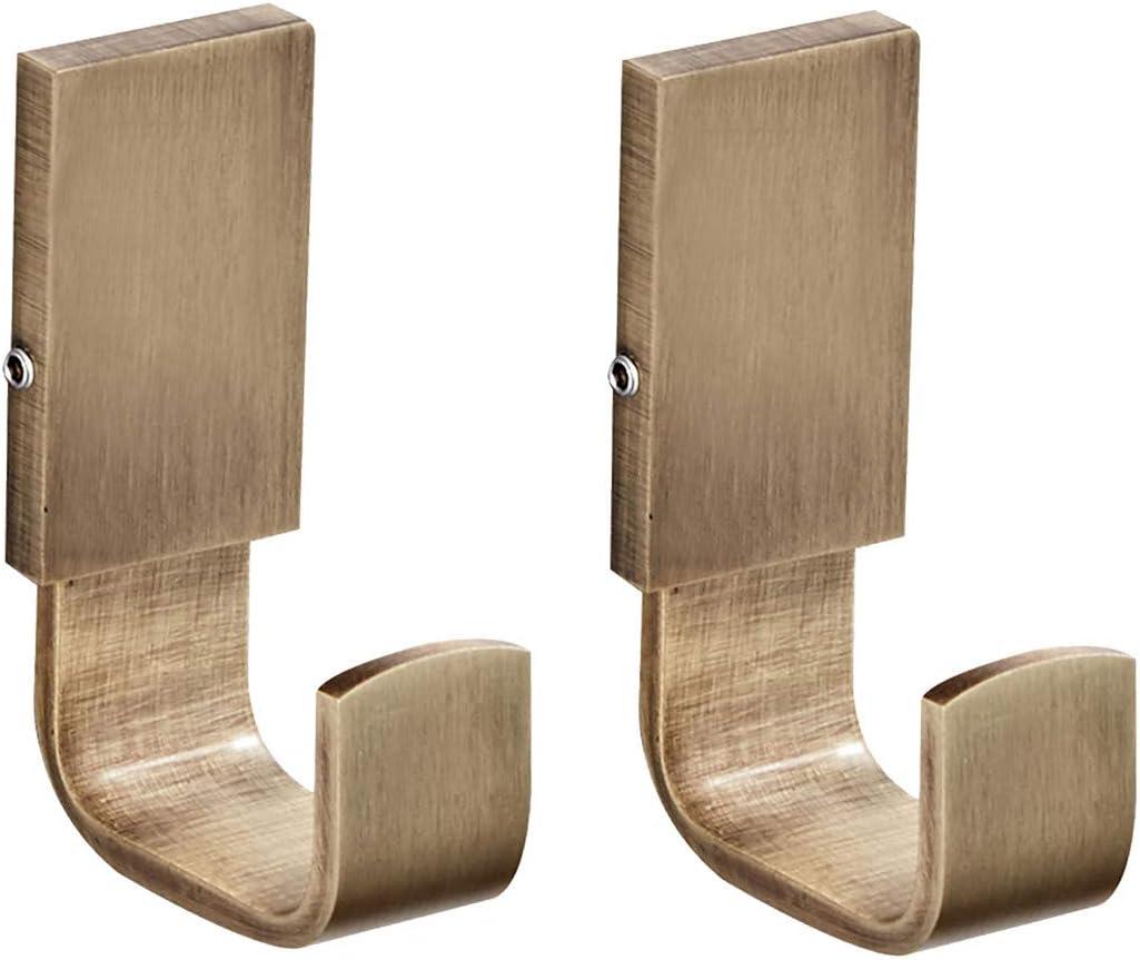 Flybath Coat Hook Antique Brass Towel Robe Hooks for Bathroom Kitchen Shirt Holder Wall Mounted Brushed Bronze 2 Pack