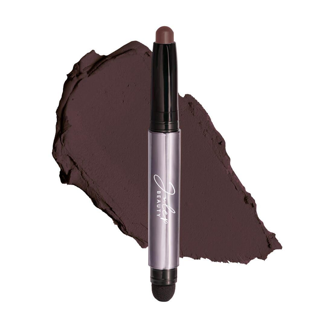 Julep Eyeshadow 101 Cream-to-Powder Waterproof Shadow Stick  Black Cherry Matte  Long-Lasting, Crease-Proof, Rich Toned Burgundy Matte Cream Eyeshadow with Built-in Smudger