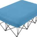 KAMPKEEPER Camping Cot,Camping Cots for Adults,Folding Camping Cot with Inflatable Air Mattress and Carry Bag,for Outdoor Travel Camp Beach Vacation (not Included The Airpump)