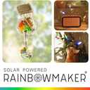 Kikkerland Solar Powered Rainbow Maker Prism Suncatcher, Fun Home Window Decor Unique Gift for Christmas & Birthdays Single Crystal