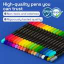 ARTISTRO 36 Acrylic Paint Markers for Rock, Fabric, Wood, Glass, Eggs - Dual-Tip Paint Pens for Coloring Books for Adults, Teens, Kids - Art & Craft Supplies - Gift Idea - Easter Basket Stuffers