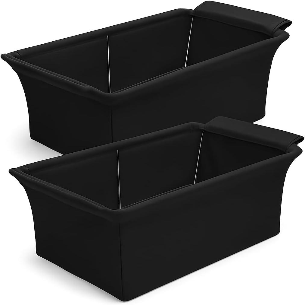 Chafer Wind Guard 2 Pack  Handle Covered Chafing Dish Wind Shield | Wind-Blocking Decorative Cover Keeps Food Warm | Buffet & Catering Display for Events & Parties (Black)