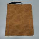 Crimitidex PU Leather Trading Card Binder | 9-Pocket Zip Binder with Removable Sleeves for TCG, MTG, and Sports Cards (Brown)