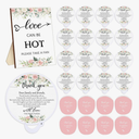 Wenqik 100 Set Wedding Favors for Guests Compact Folding Fans Bulk Thank You Gifts for Wedding Souvenirs