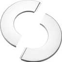 uxcell Wall Split Flange, Stainless Steel Round Escutcheon Plate for 61mm Diameter Pipe 4Pcs