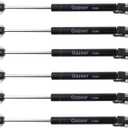 6 Pcs 100N/22.5lb Gas Struts 10inch Cabinet Struts Cabinet Shocks Cabinet Door Lift Pneumatic Support (Black)