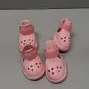 Dog Shoes for Hot Pavement and Snow  Waterproof, Non-Slip, Breathable Booties with Adjustable Straps for Hot Summer Roads & Winter Snow (Pink, M)