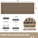 BEQHAUSE Hallway Runner Rugs 2x6, Hallway Rug Non-Slip Washable(Rolled-Up NO Creases), Runner Rug Absorbent Stain Resistant Hall Rug Carpet Runner, Entryway Rugs Floor Mat Laundry Room Rugs, Taupe