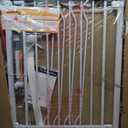 29-43" Baby Gate for Stairs, Baby Safety Essentials, Auto Close Gate for Doorways, Easy Install Pressure Mounted Dog Gate Indoor, Pet Gates for Dogs, White