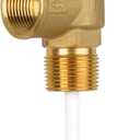 210F 150 Psi Temperature and Pressure Relief Valve Automatic with Extension Probe and Lever, 3/4"NPT Pressure Relief Valve, All Brass Body, CSA LISTED