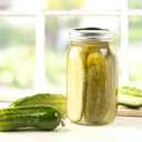 2 x Ball Wide Mouth 32-Ounces Quart Mason Jars with Lids and Bands, (2 Jars)