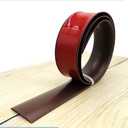 PVC Soft Plastic Floor Transition Strip, Floor Cover Strips Self Flooring Transitions Laminate Floor Strip, Seamless Connection For Laminate Floors(Brown 1)