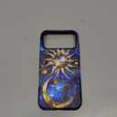 for iPhone 17 Pro Max Case Cute - Wireless Charging Compatible - Dual-Layer Hard Shell + Silicone Cover - Aesthetic Protective Phone Case for Women - Astral Mystique