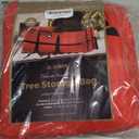 ZOBER Wide Christmas Tree Storage Bag - Maximum Accessibility - Fits 9 Ft Trees - 600D Oxford Fabric Christmas Tree Bag For Storage Box For Xmas - Strong, Durable Straps & Handles - Card Slot - Red