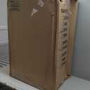 RTS Home Accents 50-Gallon ECO Rain Barrel Made with 100% Recycled Plastic, Flat Back Rain Water Collection Barrel, Black