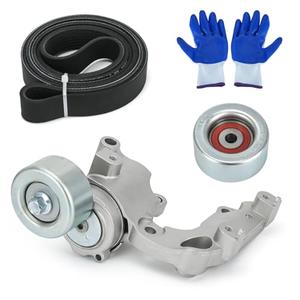 Drive Belt Tensioner and Idler Pulley Serpentine Belt Kit Compatible with Lexus IS250 ES350 Rx350 for Toyota Avalon Rav4 Sienna Camry Highlander Venza 3.5L V6 Replace 89374 7PK1550 1662031021