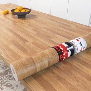 Decotalk Butcher Block Contact Paper for Countertops 17.7"x120" Butcher Block Wood Contact Paper Peel and Stick Shiplap Wood Grain Contact Paper Butcher Block Wallpaper Countertop Contact Paper Wood