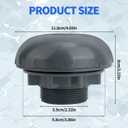 Pool Inlet Strainer, P6H1317 Inlet Valve Attachment Pool Fittings Outlet Filter Replacement Kit Compatible with Intex Coleman Pools