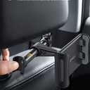 Lamicall Car Headrest Mount, Tablet Headrest Holder - Stand Cradle Compatible with iPad Pro Air Mini, Galaxy Tabs, Other 4.7-10.5" Cellphones and Tablets - Black