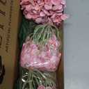 Magenta Pink 3 PCS 21in Hydrangea Artificial Flowers Latex Large Real Touch Faux Hydrangea Flowers with Stems for Home Halloween Decor Outdoor Bouquets Floral Arrangements
