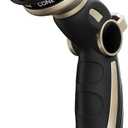 RESTMO Hose Nozzle Heavy Duty, Metal Water Hose Sprayer for Garden, 9 Spray Patterns | High Pressure | Thumb Flow Control | On/Off Valve, Ideal for Outdoor Lawn & Plant Watering, Car & Pet Washing