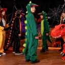 Wildarms Kids Dinosaur Costume Animal Fancy Jumpsuit Halloween Costume for Boys Girls (3-4)