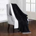 Dream Lab Soft Sherpa Reversible & Washable Duvet Cover for Weighted Blanket, Charcoal/Ivory, 48" x 72"