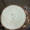 Rustic Wood Crafts Natural Wood Slices, Round Centerpiece Decor, Solid Wood, 10-11 Inch Diameter, Set of 10, for Events, Weddings, DIY Projects