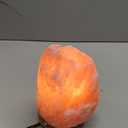 Needs&Gifts Himalayan Salt Lamp with Natural Himalayan Crystal Rock, Hand Crafted Wooden Base from Foothills of The Himalayas, Home Decor, Night Light & Gifts