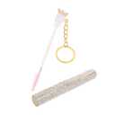 Disposable Crystal Mascara Wand Set - Rhinestone Eyebrow Brushes with Keychain | Portable Makeup Applicator Tool Eyelash Spoolies Brush for Travel, Salons, Party Makeup (Case Included)