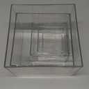 6 Pcs Clear Acrylic Boxes for Display as Buffet Risers and Stands, Food Risers for Party, Table, Stands, including 8", 7", 6", 5", 4", 3" (Small, 6Pcs, Clear)