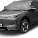 UV Resistant Winter Windshield Cover with Reflective Straps  Breathable Hail Cover - Windproof & Dustproof | 6-Layers Waterproof Sedan Car Cover for All Weathers for Sedan & Trucks