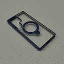 CASEKOO World's First 3-in-1 Magnetic Ring Stand for Samsung Galaxy S25 Ultra case | Patented Design, 16FT Military Drop Protection, Magsafe Compatible | Slim Matte Translucent Cover 6.9" 2025, Blue