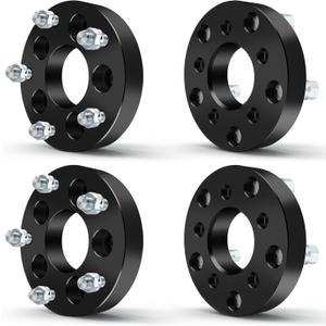 ECCPP 4PCS 5 Lug 1.25" INCH change bolt pattern from 5x4.5 to 5x5.5 Wheel Adapters Conversion 73mm with 1/2" Studs fit for 1991-2007 for Ford Crown Victoria| 2007-2011 for Ford Edge-NOT FIT Stock Rims